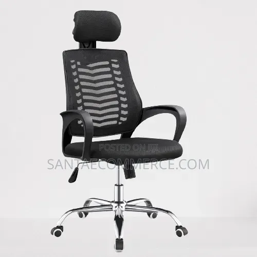 Secretarial Mesh Office Chair With Headrest