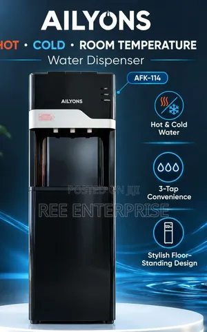 Ailyons 3 Taps Water Dispenser ( Hot , Normal and Cold) Bottom Load