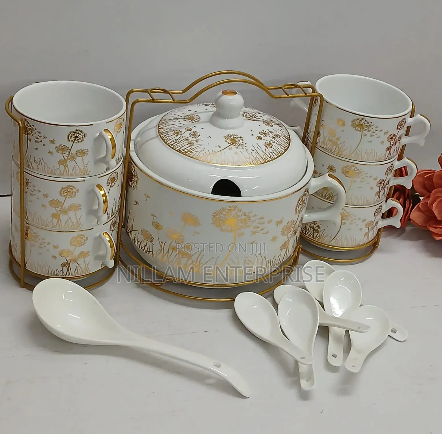 15PCS Soup Ceremic Set