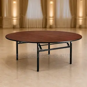 Customized Circular Round Table With 4 Folding Legs