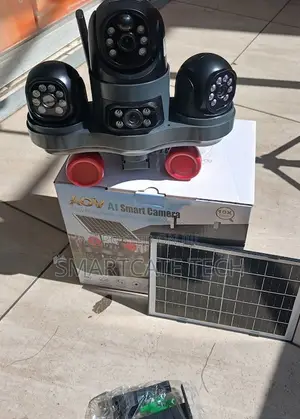 V380 4G Triple View Outdoor Solar Surveillance Camera