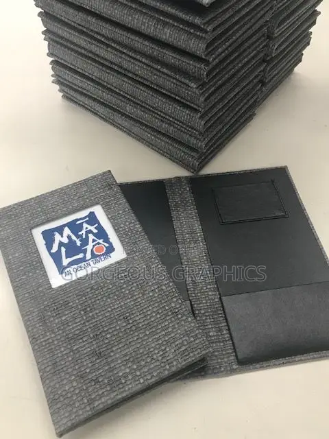 Bills and Menu Holders Branding