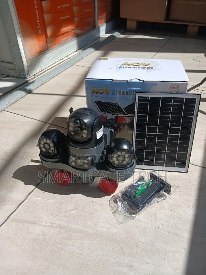 V380 Triple Lens 4G Solar Security CCTV Camera for Sale