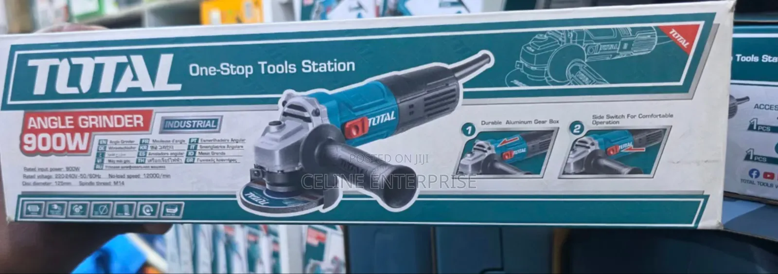 Heavy-Duty 900W Angle Grinder for Home and Workshop Use