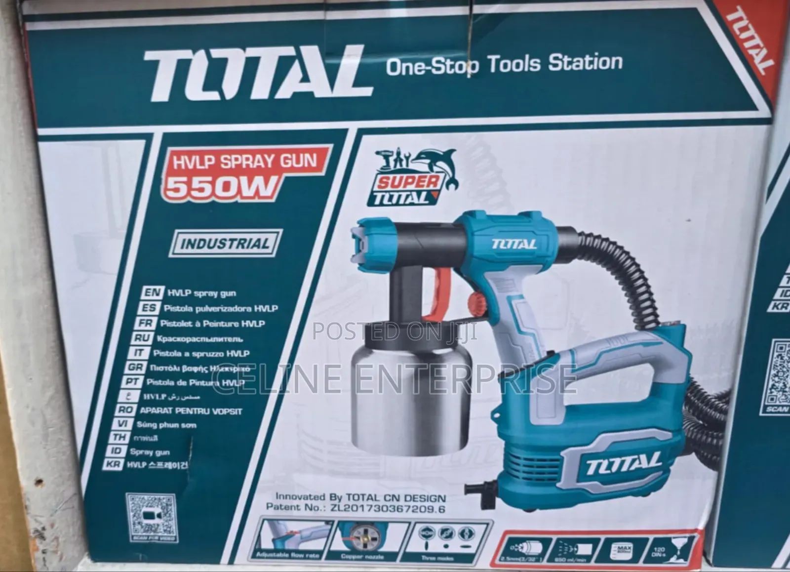 TOTAL 500W Paint Spray Gun – Ideal for DIY and Professional Projects