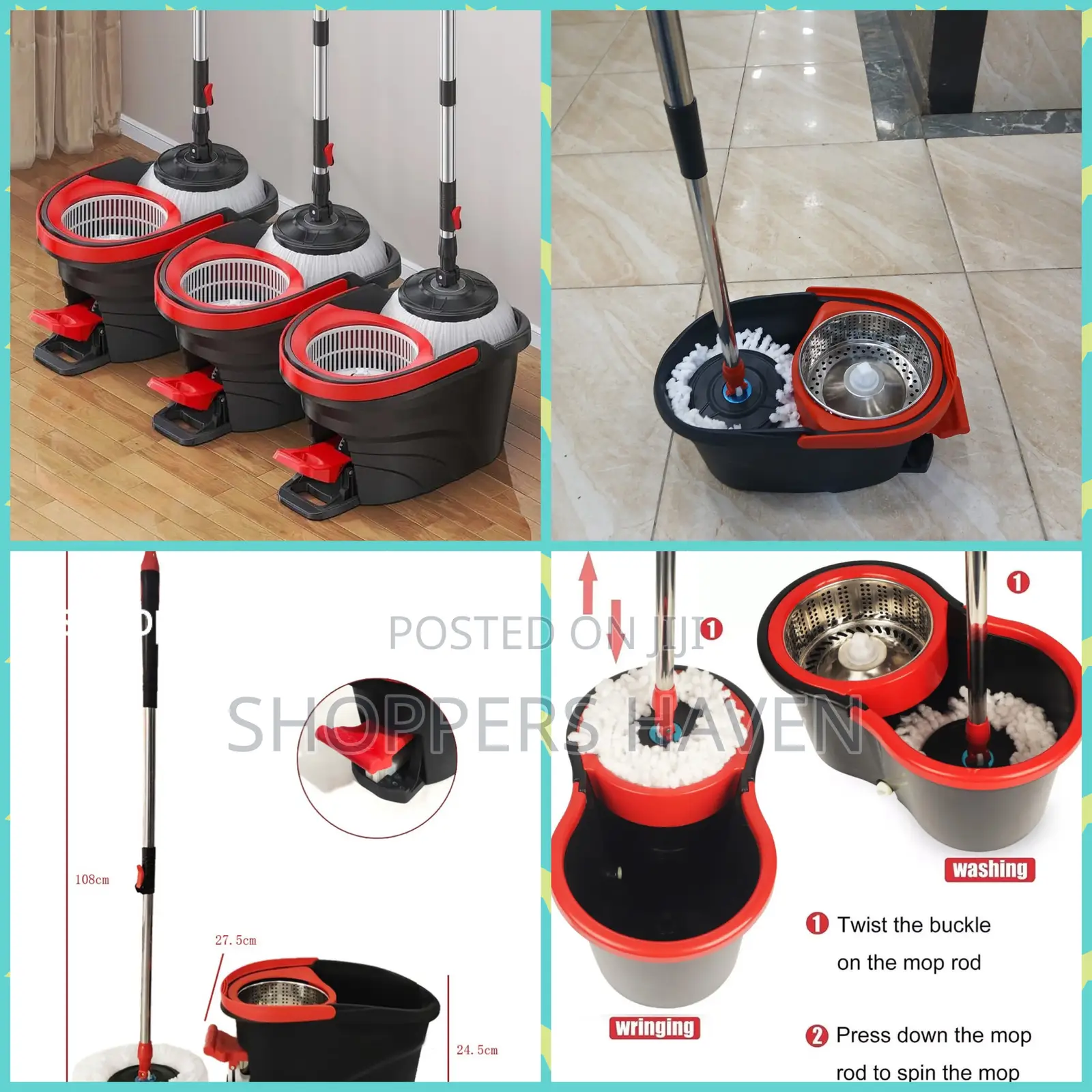 Foot Pedal Spin Mop