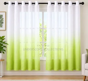  2pcs Ombre Sheer Curtains
