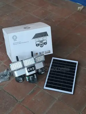 Wireless 4G Triple Camera With Solar Panel and Floodlights