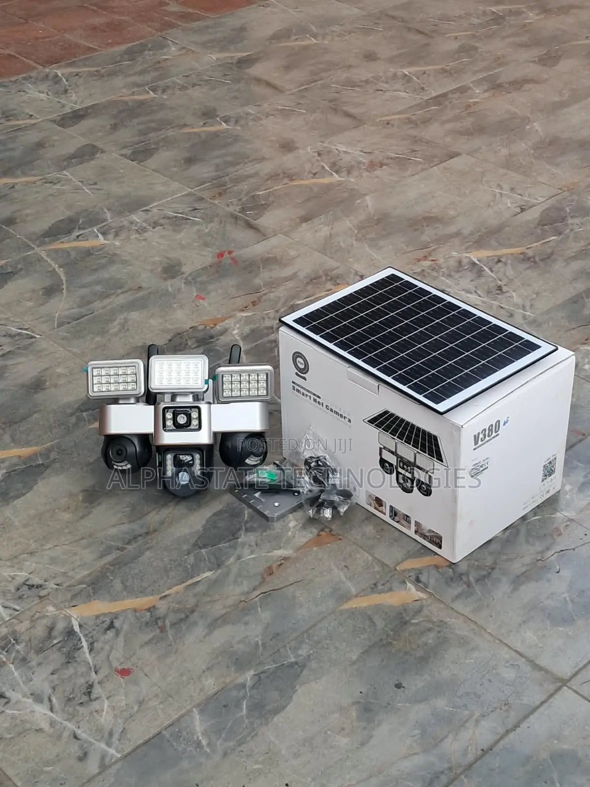 4G Solar CCTV Camera With Three Lenses and Motion Detection