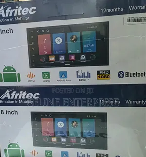 Afritec 8-Inch Double Din Android Multimedia Car Stereo