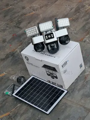 4G SIM Solar CCTV Camera With 3 Lenses and Wide Area Coverage