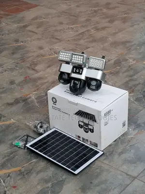 4G SIM Solar CCTV Camera With 3 Lenses and Wide Area Coverage