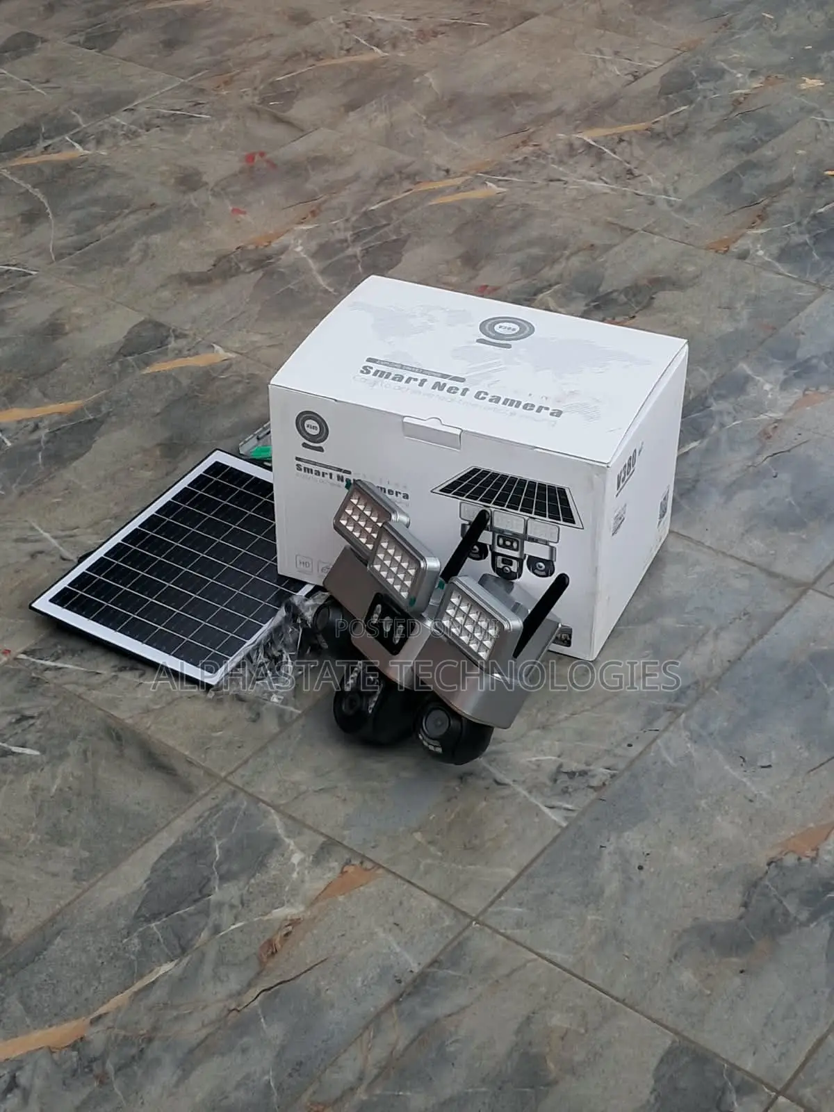 4G Triple Lens Solar CCTV Camera With Powerful LED Lights