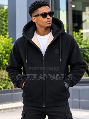 Zip-Up Fleece Lined Hoodies