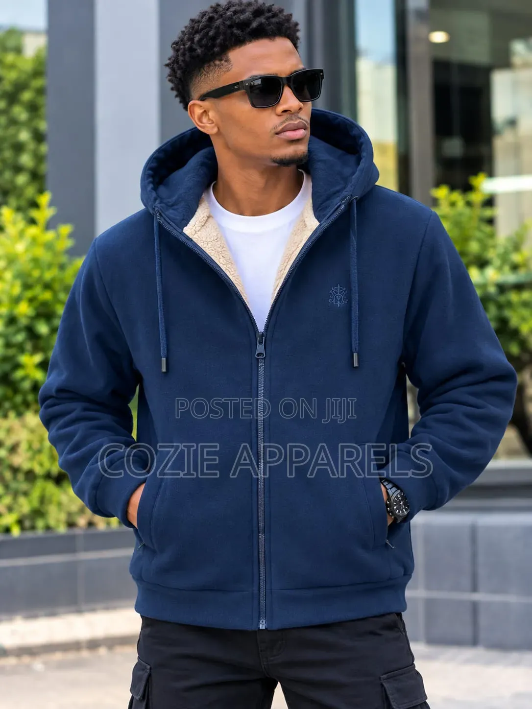 Zip-Up Fleece Lined Hoodies
