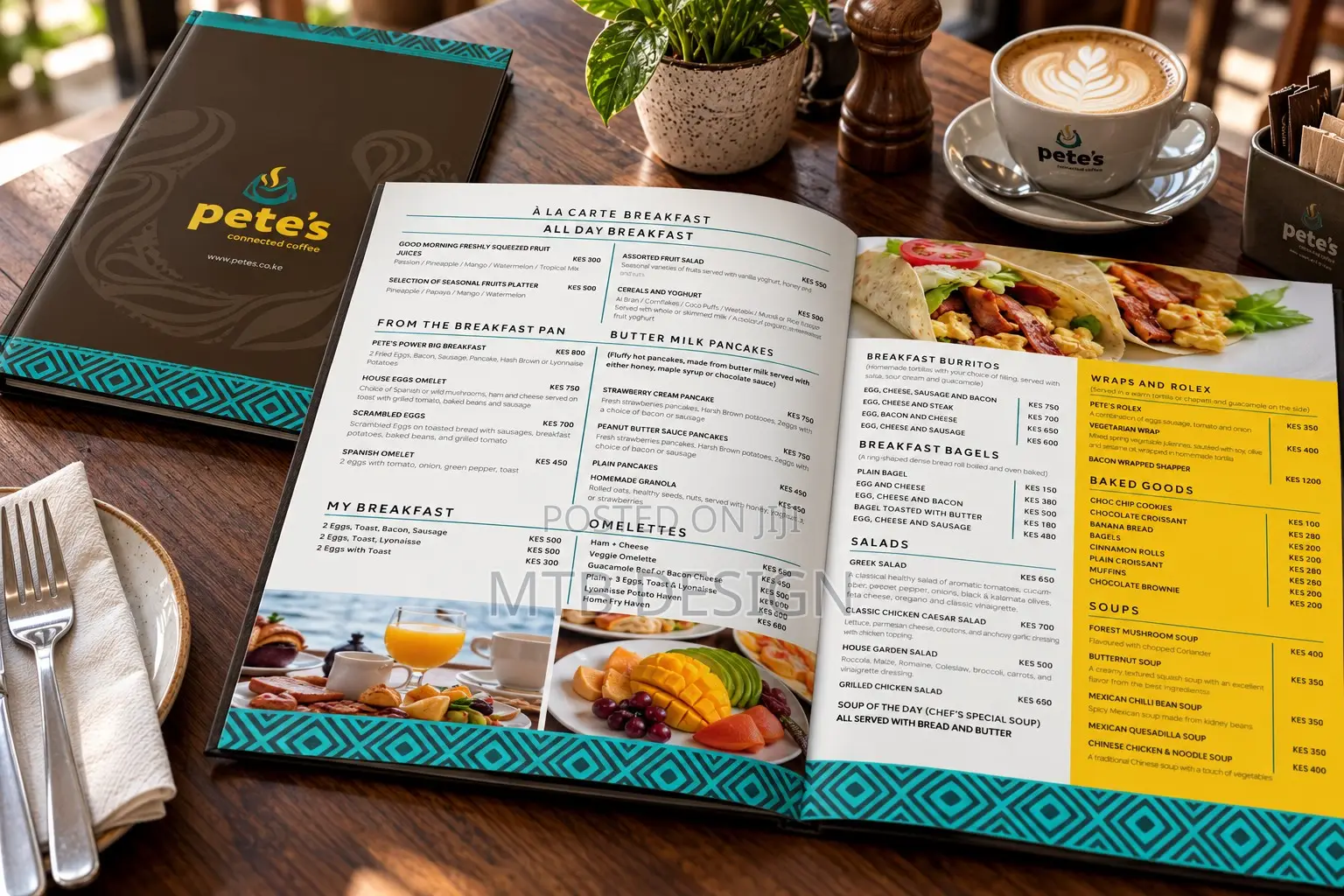 Design & Print of Menu, Catalog & Company Profiles