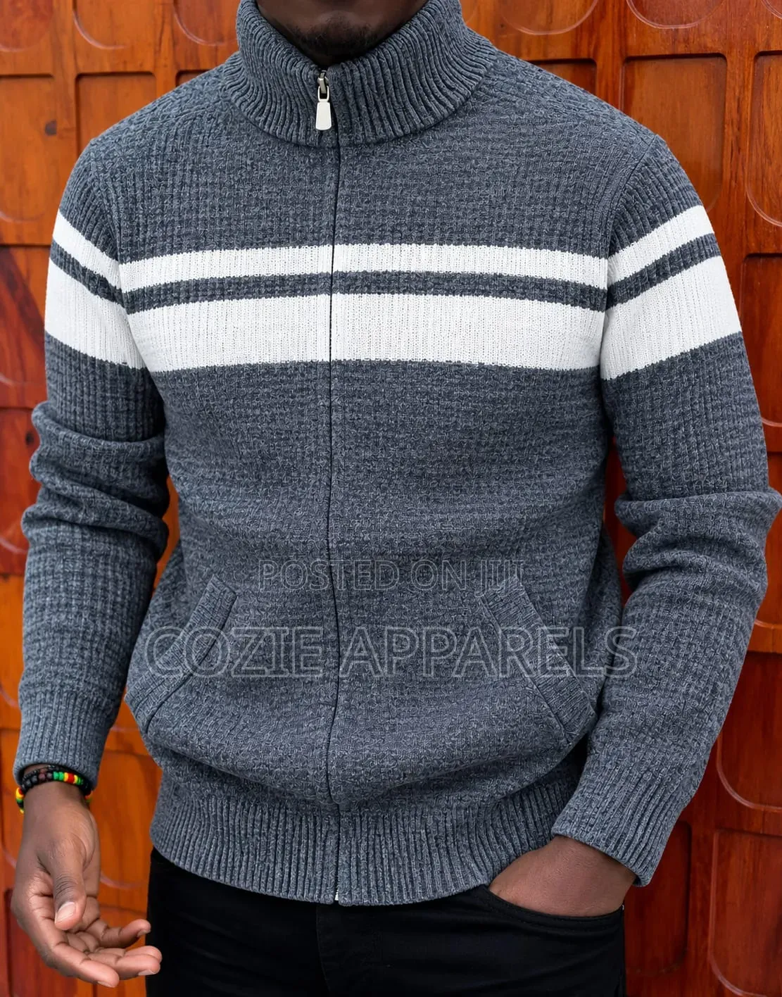 Zip-Up Fleece Lined Sweaters