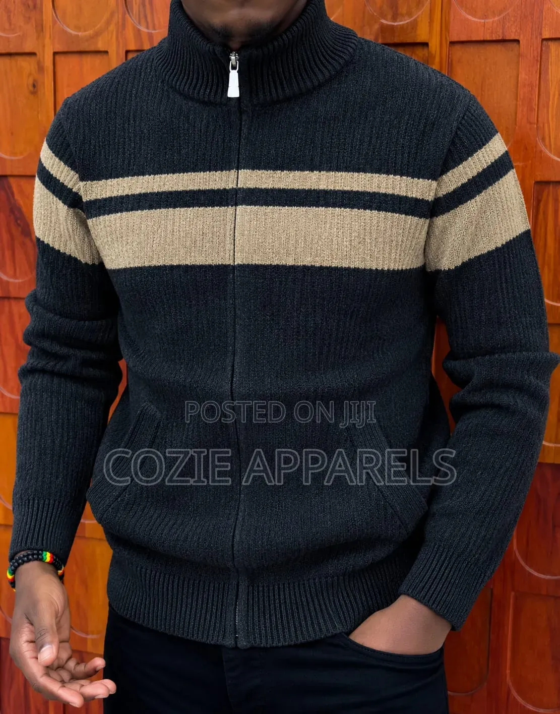 Zip-Up Fleece Lined Sweaters