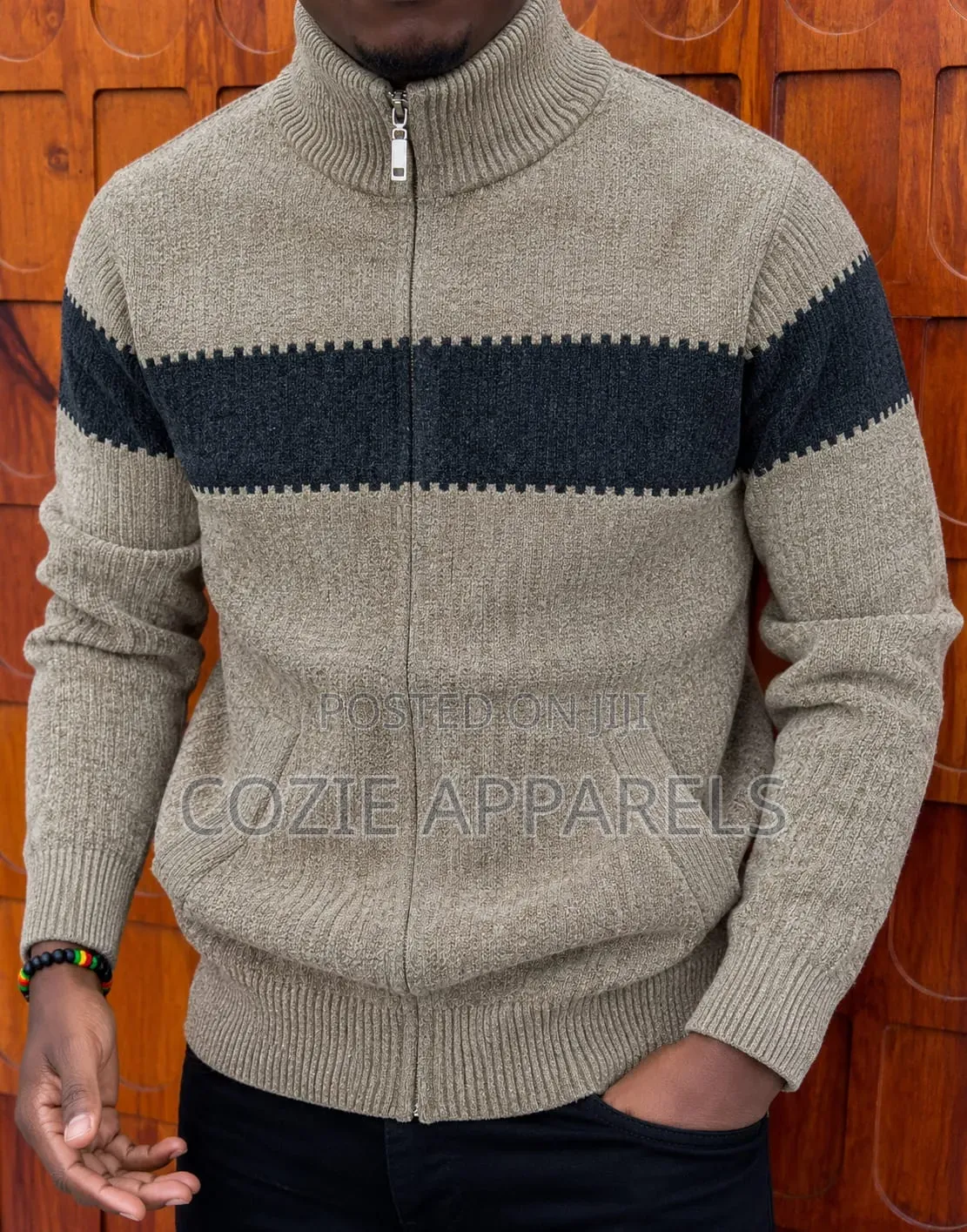 Zip-Up Fleece Lined Sweaters