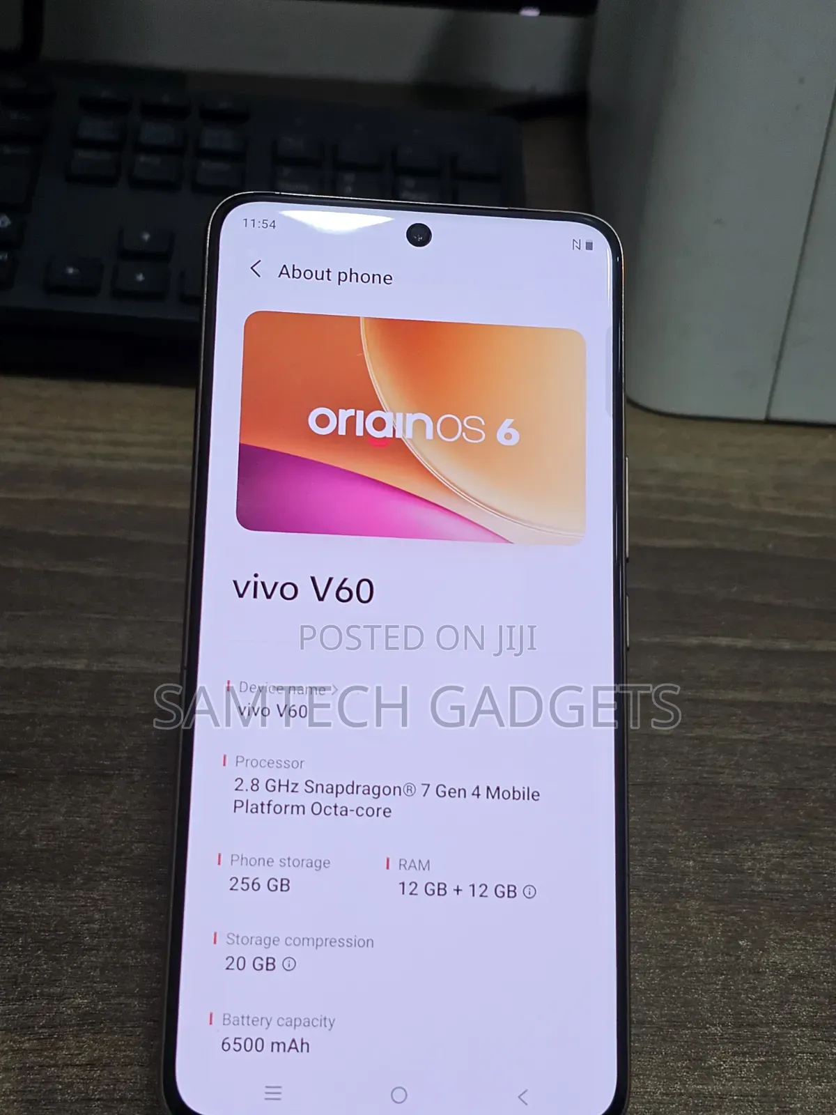 Vivo V60 256 GB Silver