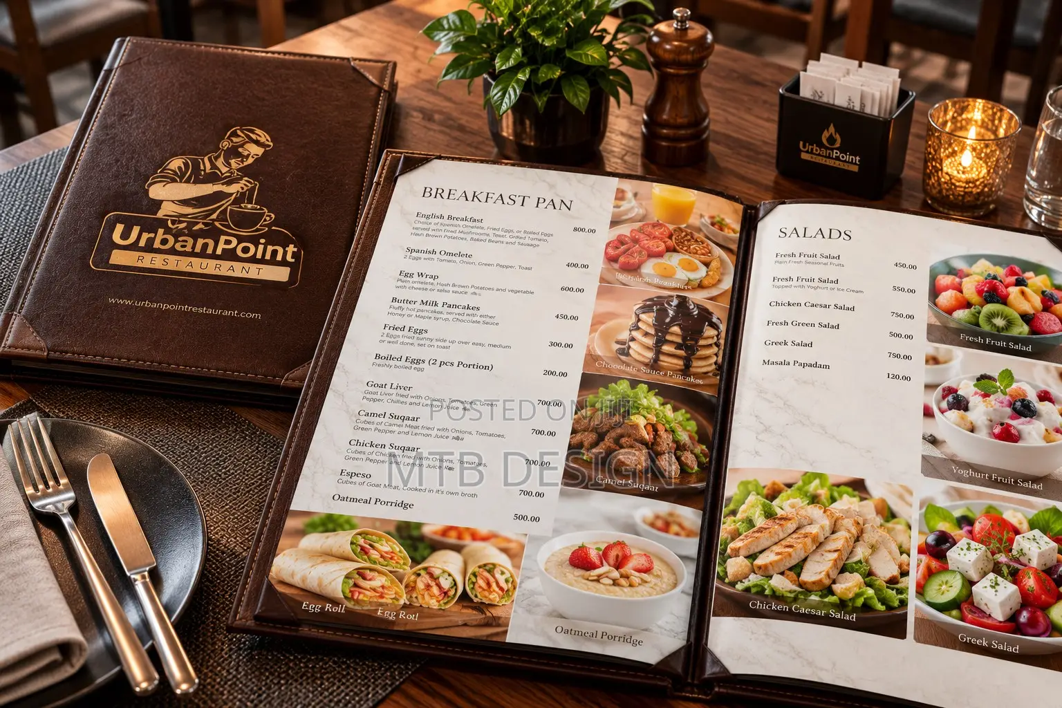Design & Print of Menu, Catalog & Company Profiles