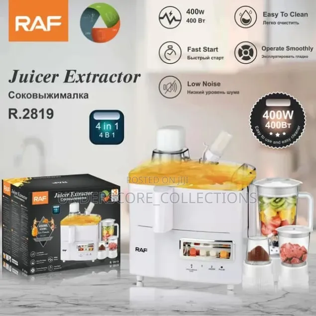 RAF 4 in 1 Blender, Juicer, Grinder, Mill/ Meat Mincer,