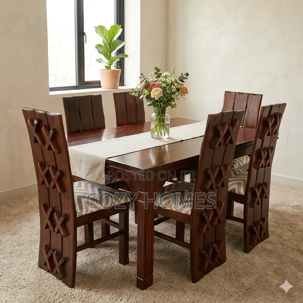 An Oval 6 Seater Dining Table Dining Table With a Balanced Design