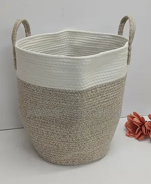 BIG Laundry Basket Decorative Woven Cotton Rope Storage