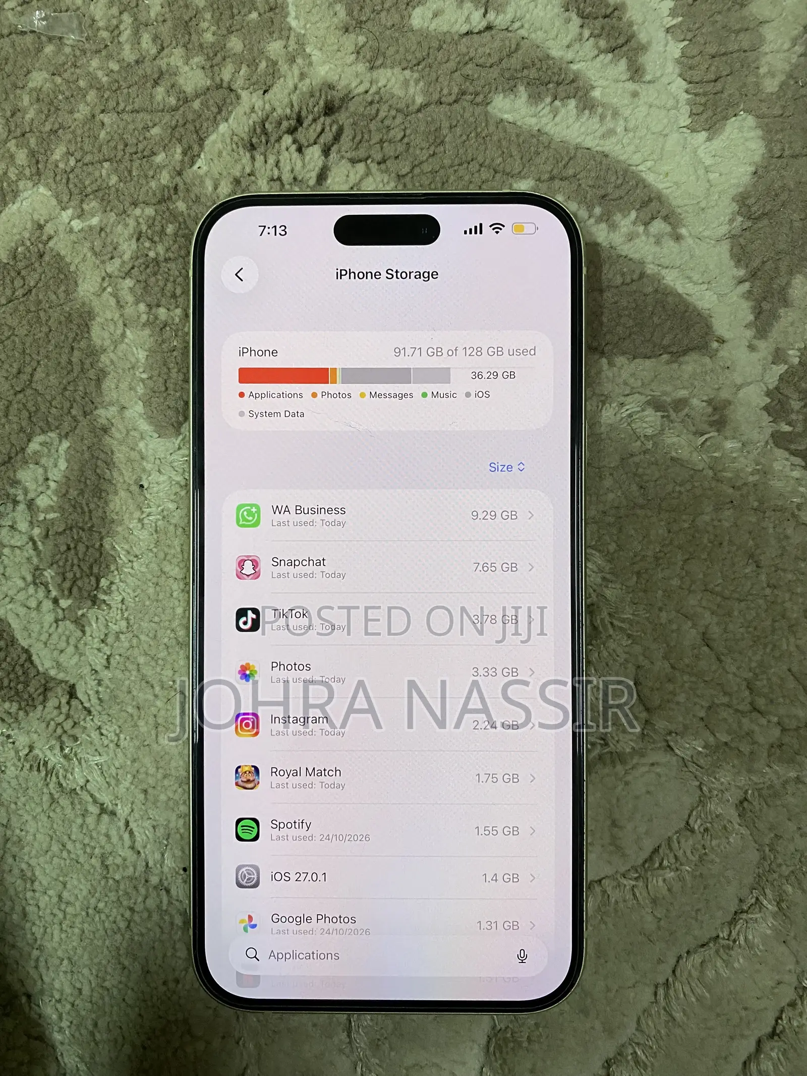 Apple iPhone 15 Plus 128 GB Yellow