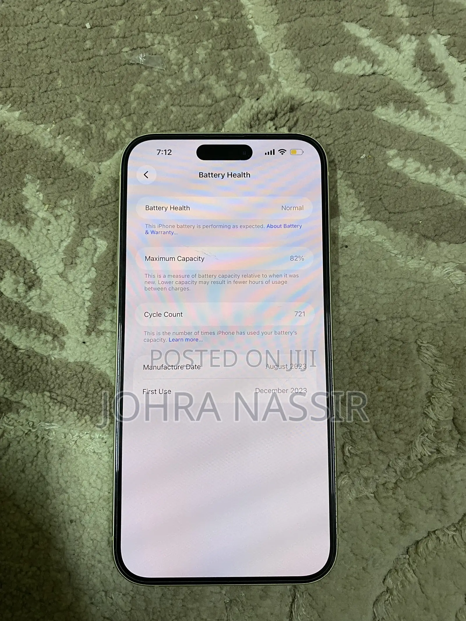 Apple iPhone 15 Plus 128 GB Yellow