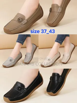 Orthopedics Leather Ladies Loafers