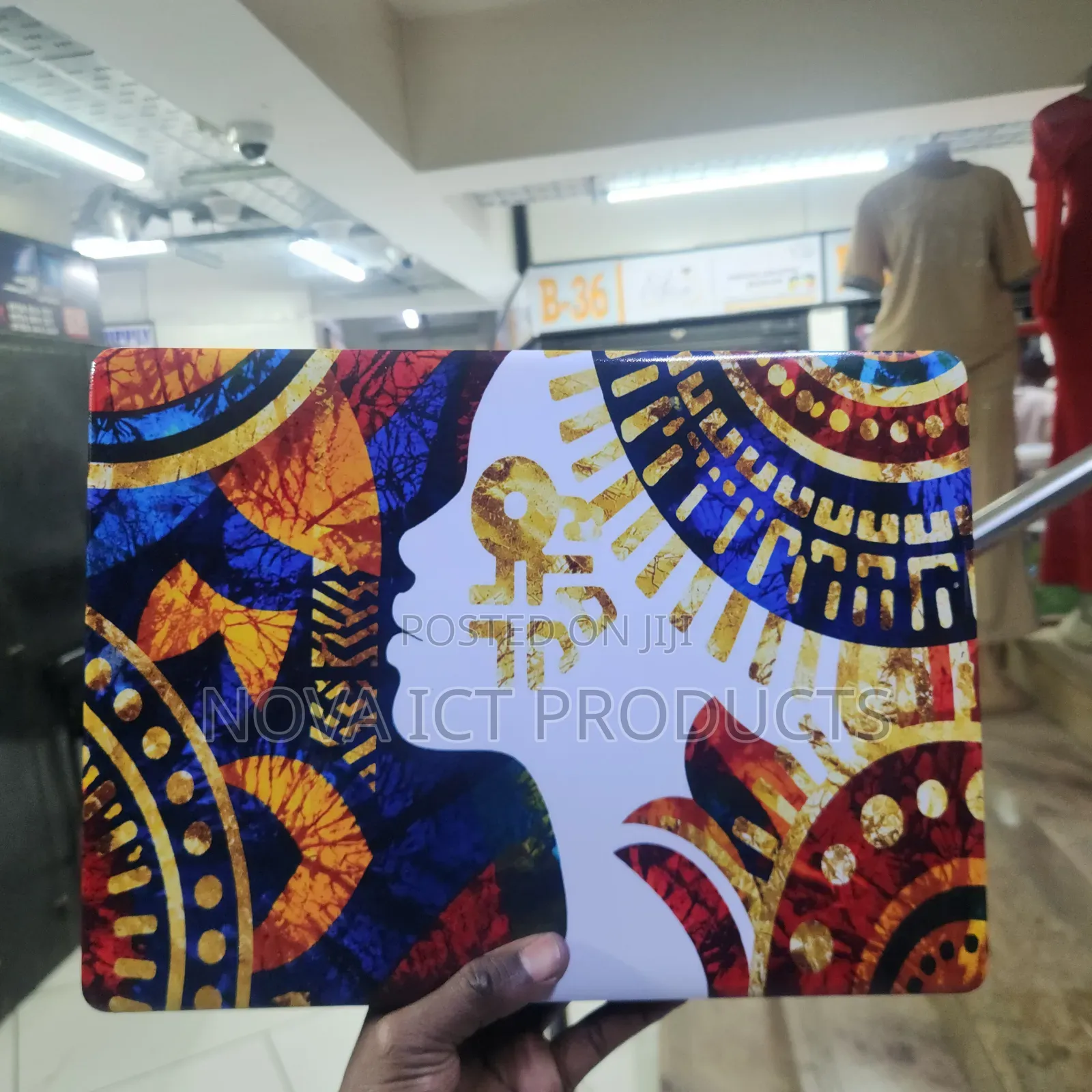 African Woman Traditional Portrait Customized Laptop Skin