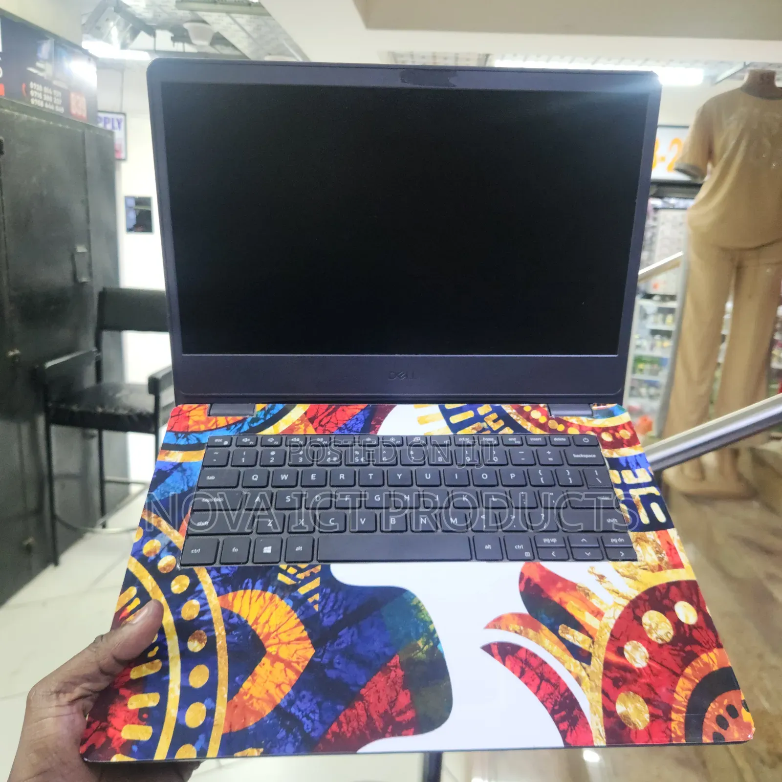 African Woman Traditional Portrait Customized Laptop Skin