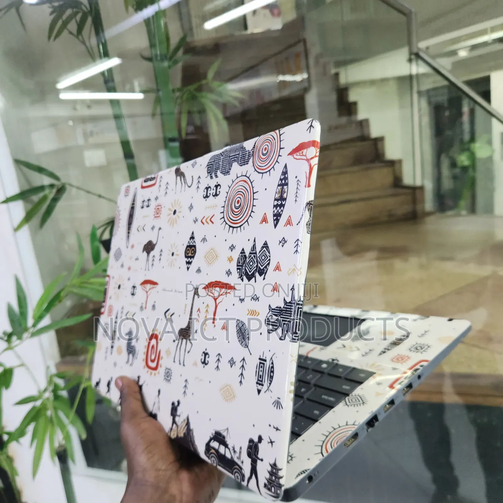 Ancient African Patterns Customized Laptop Skin