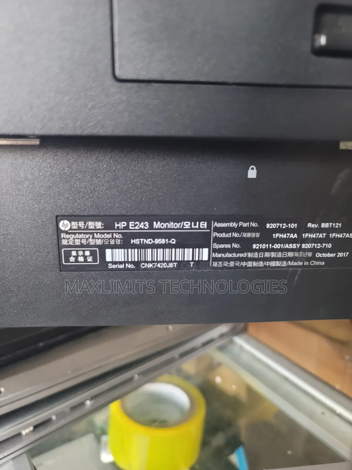 HP 24 Inch Full HD Monitor