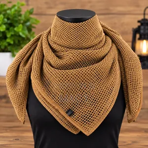 Tactical Mesh Scarf – Brown