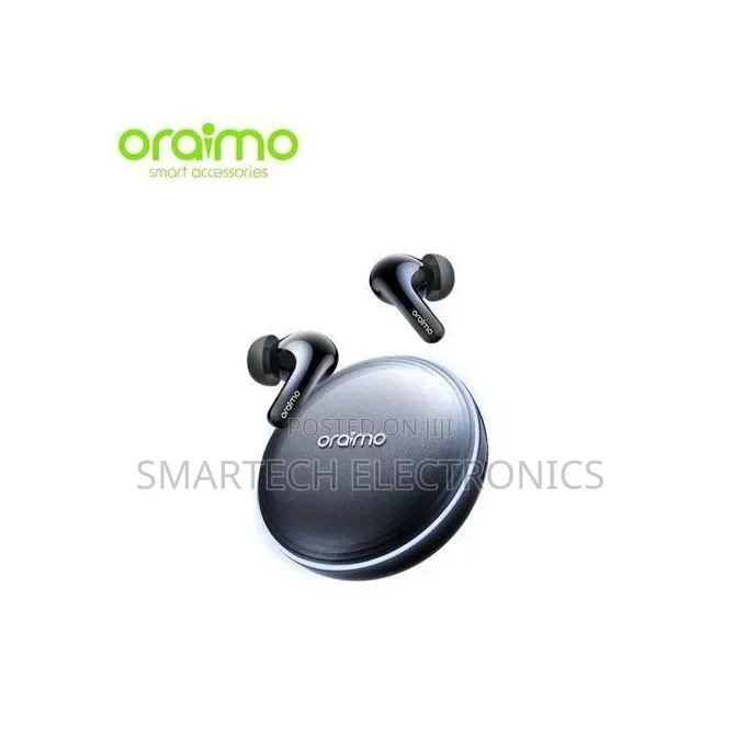 Oraimo Spacebuds 2 Noise-Cancelling True Wireless Earbuds, Grey