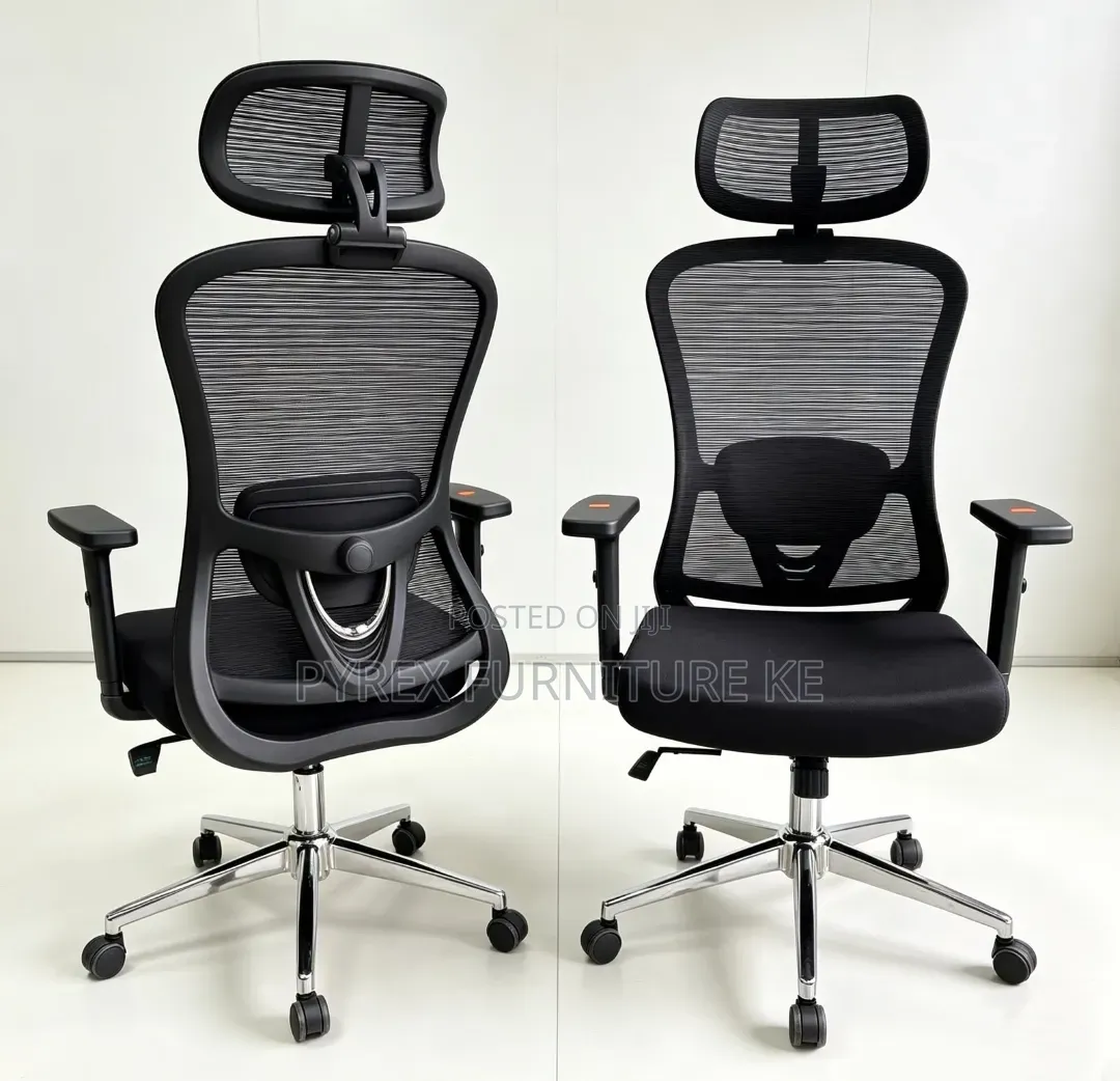 Executive High Back Mesh Swivel Chair With Chrome Base