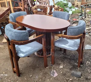 Dinng Table Set, an Eclectic 4 Seater Grey Dining Set