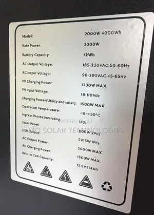 2kwh Solarpex All in One Power Station