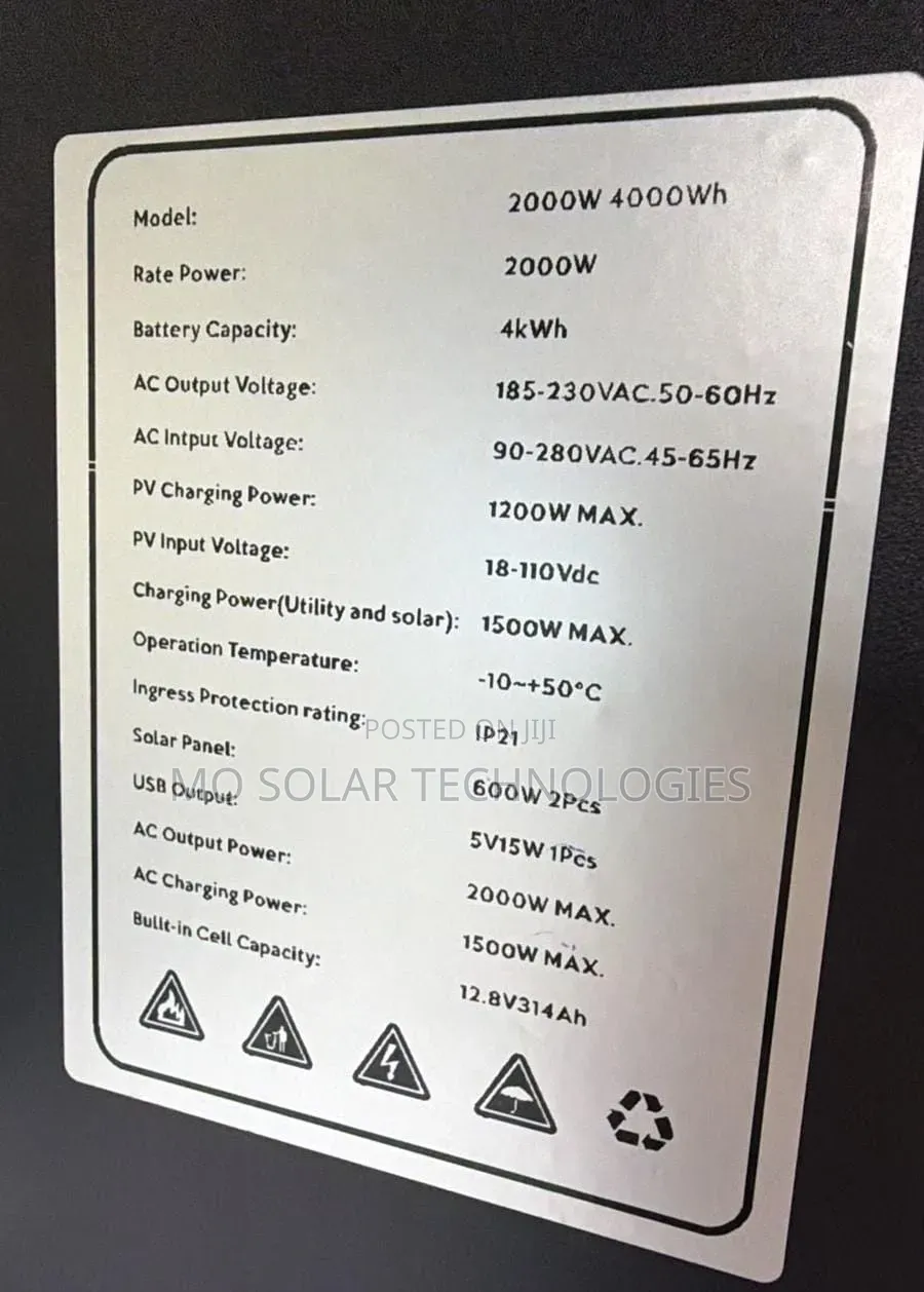 2kwh Solarpex All in One Power Station