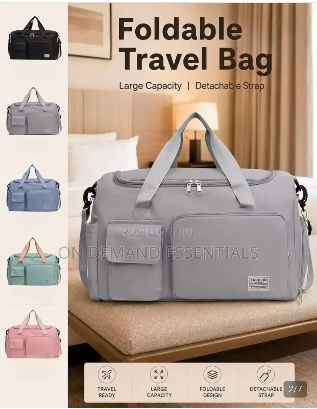 Solid Color Fitness Bag