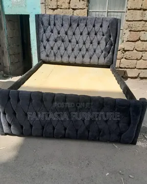5 by 6 Dark Grey Bed