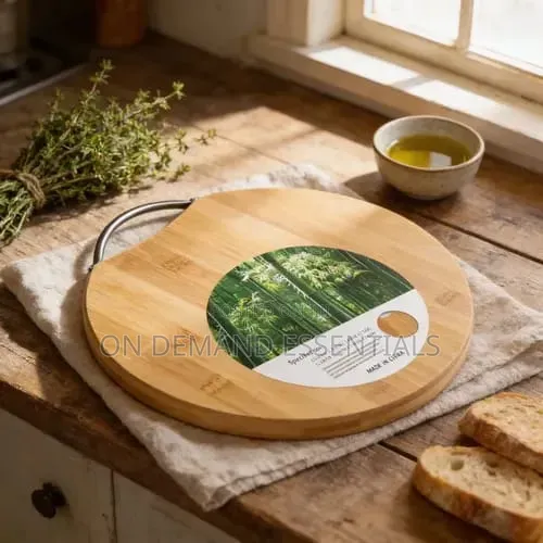 Premium Round Bamboo Cutting Board
