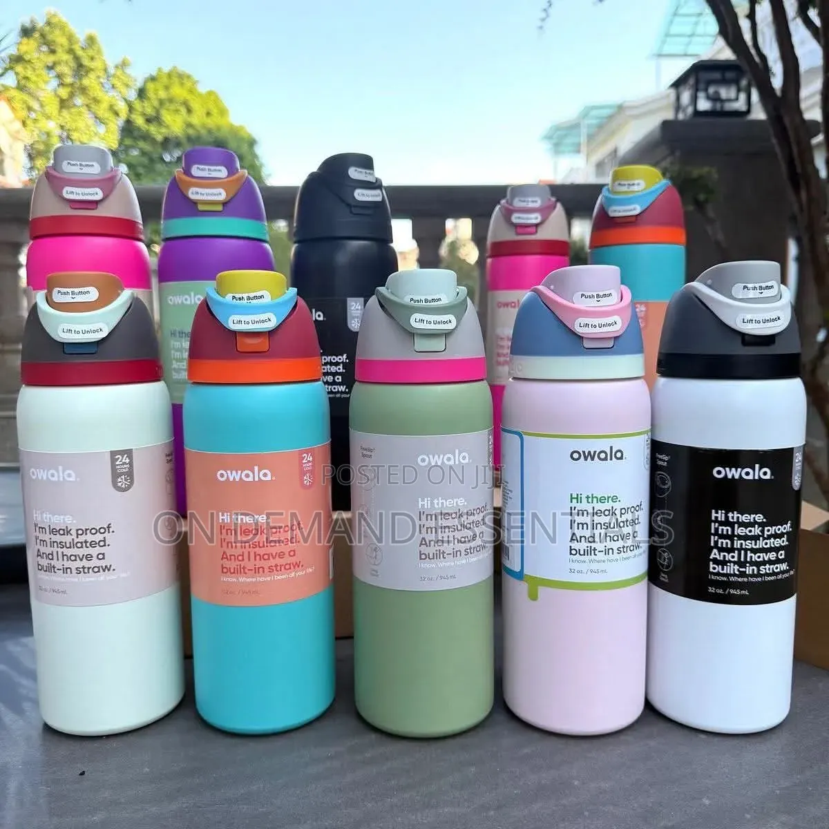 950ML Owala Stainless Steel Insulated Leakproof Water Bottle