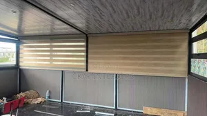 Make Privacy Part of Your Design With Adjustable Horizontal Blinds.