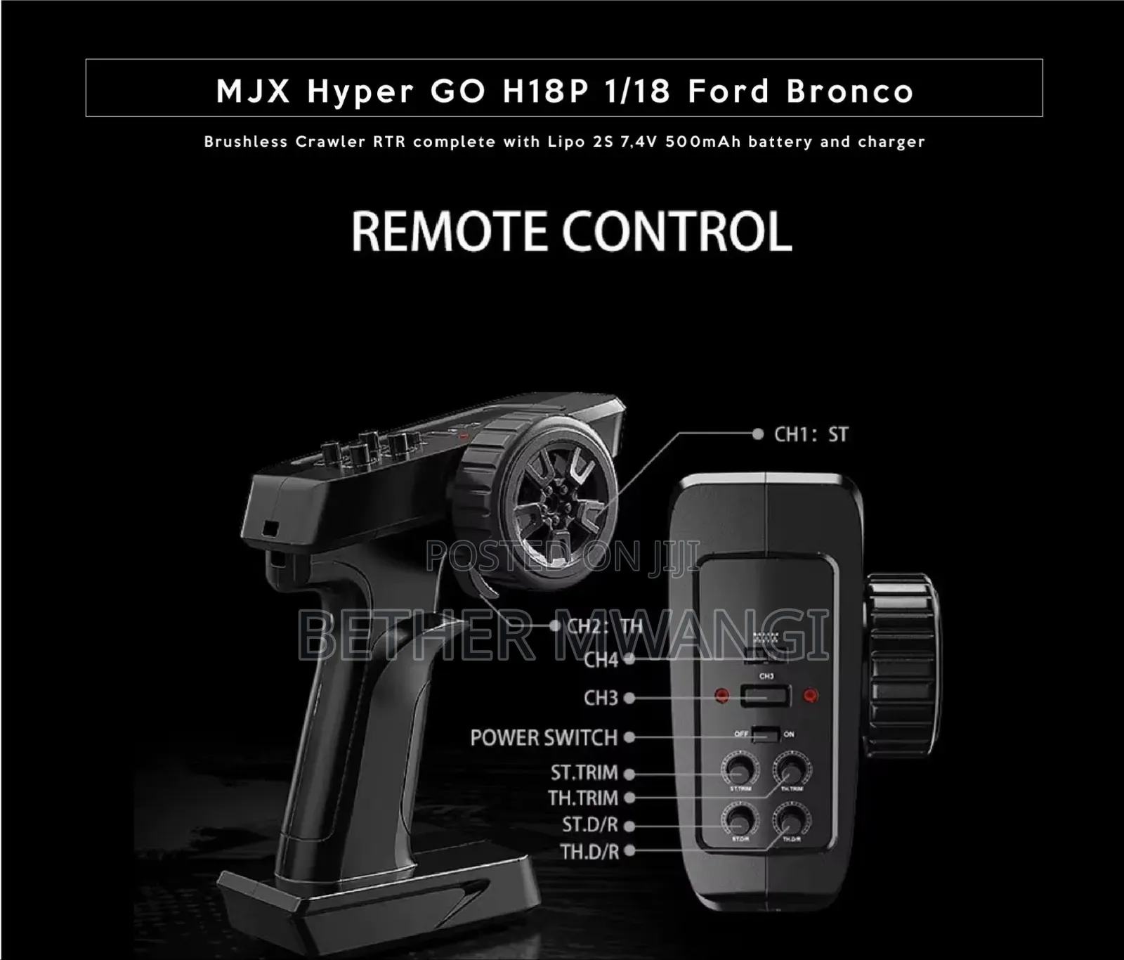 MJX Hyper Go Ford Bronco Remote Control Rock Crawler in Kenya