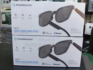 Powerology Nice BT Sunglass With Touch Control+ Bright Black Lens.