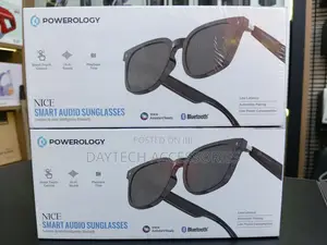 Powerology Nice BT Sunglass With Touch Control+ Bright Black Lens.