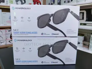 Powerology Nice BT Sunglass With Touch Control+ Bright Black Lens.